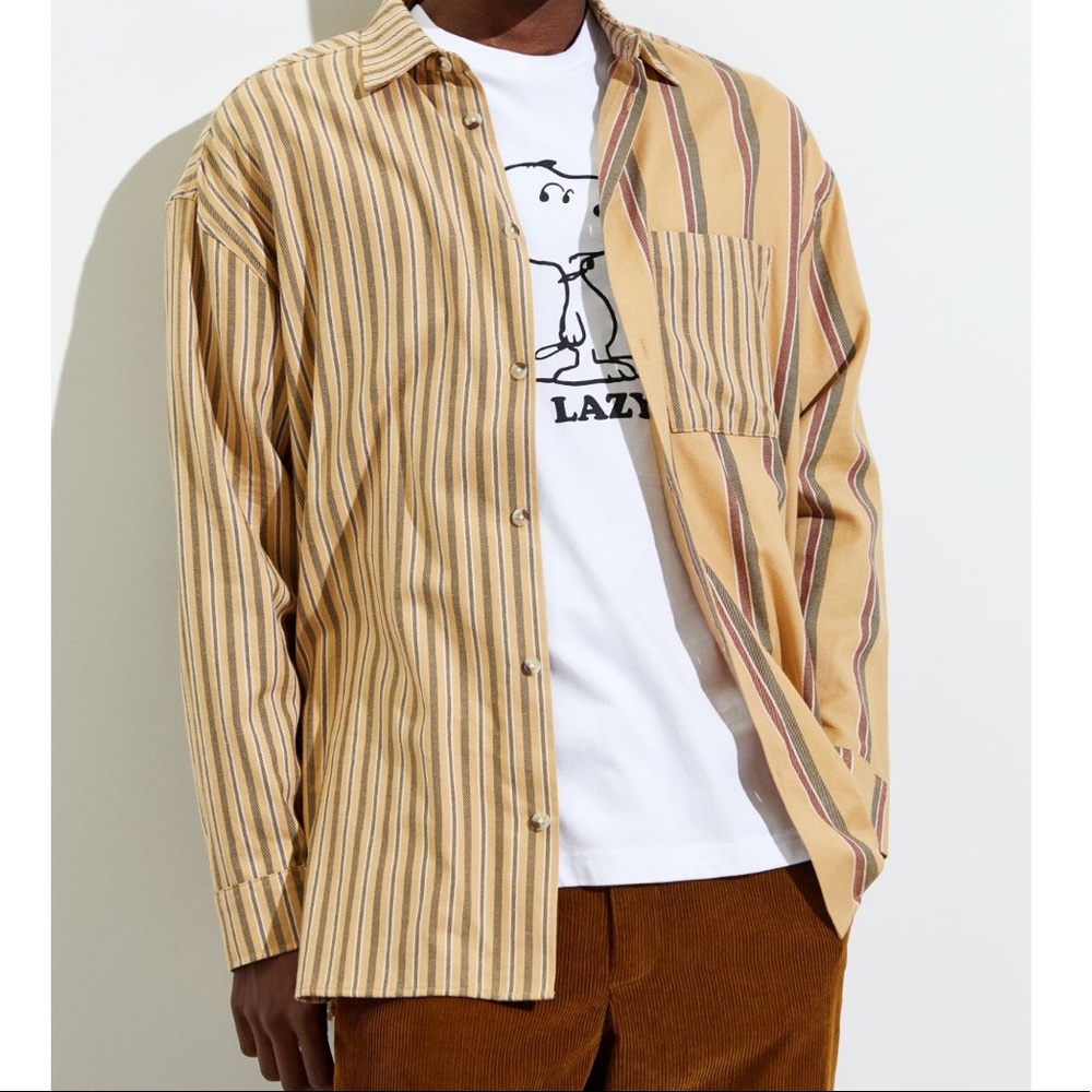 UO stripe button down shirt